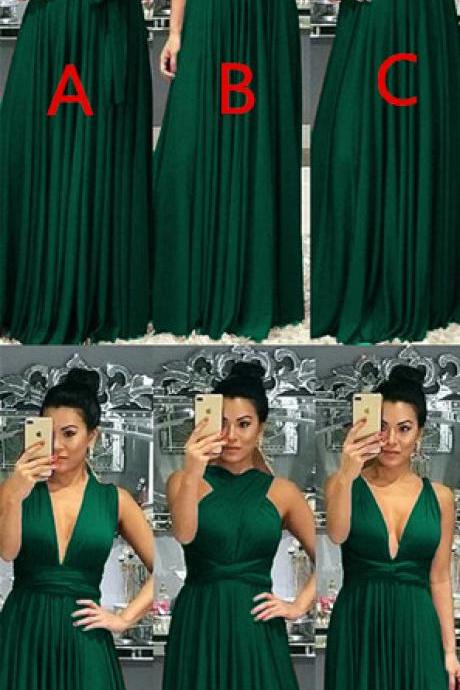 Emerald Green Maid of Honor Dress