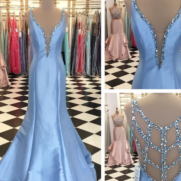 Satin Prom Dress,mermaid Prom Dress,mermaid Evening Dress on Luulla