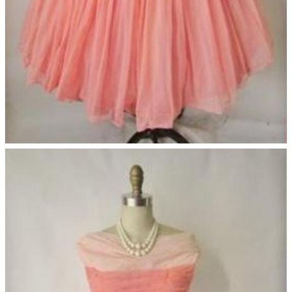 Watermelon Prom Dress50s Prom Dressvintage Prom Dressball Gown Prom Dress On Luulla 1985